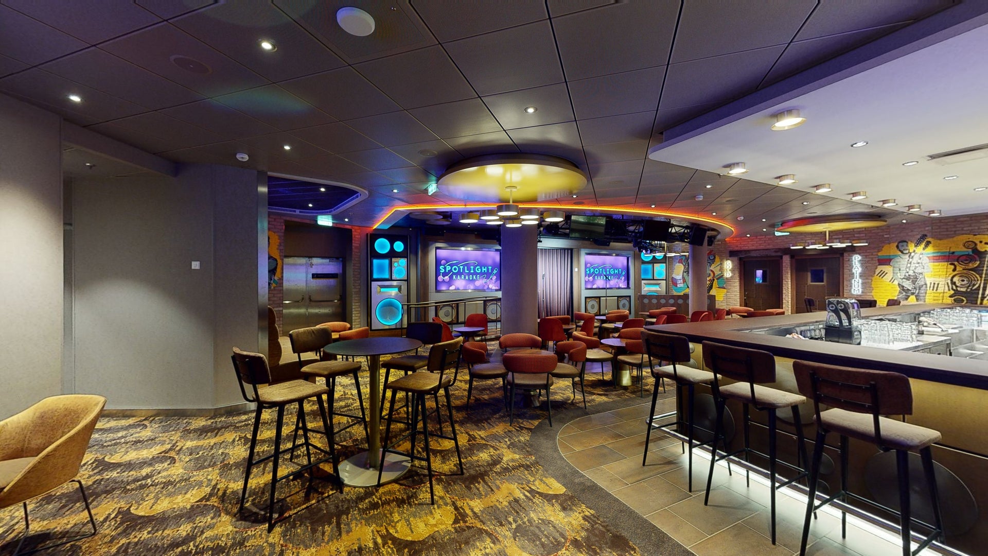 Wonder of the Seas Spotlight Karaoke Nuvo360