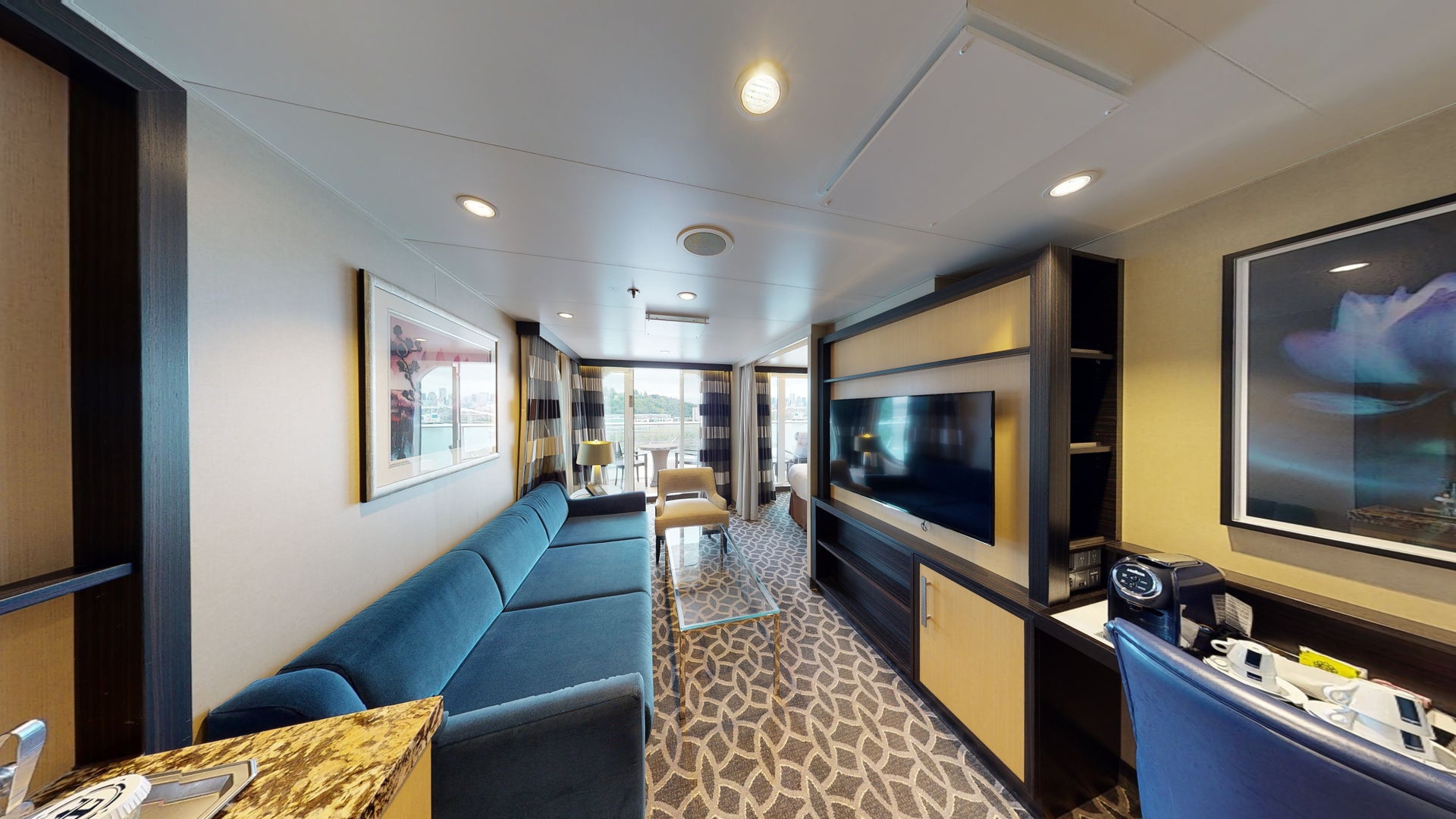 Ovation of the Seas Grand Suite with Large Balcony 1 Bedroom by Nuvo360