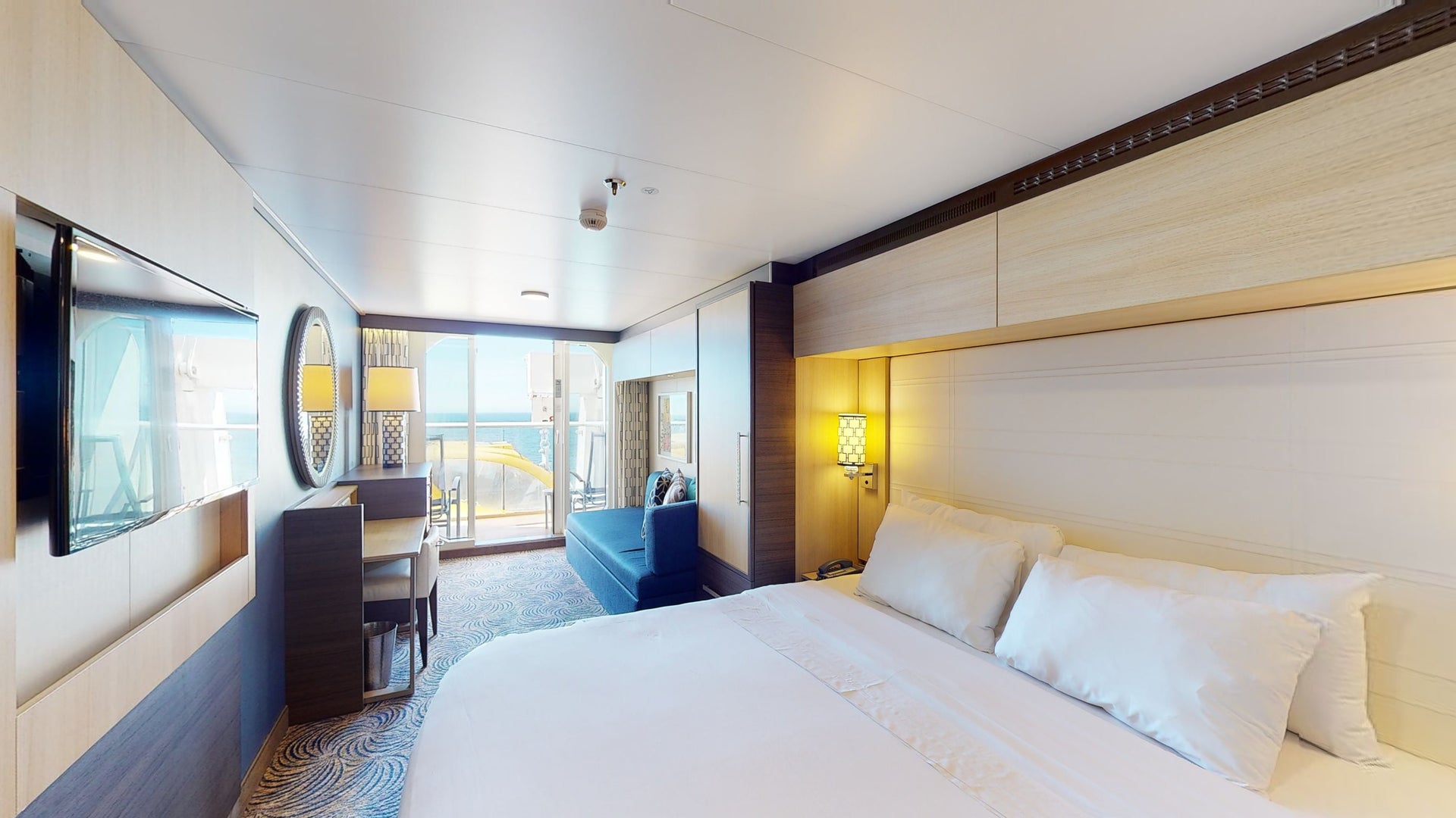 Quantum Of The Seas Obstructed Ocean View Balcony Virtual Tour By