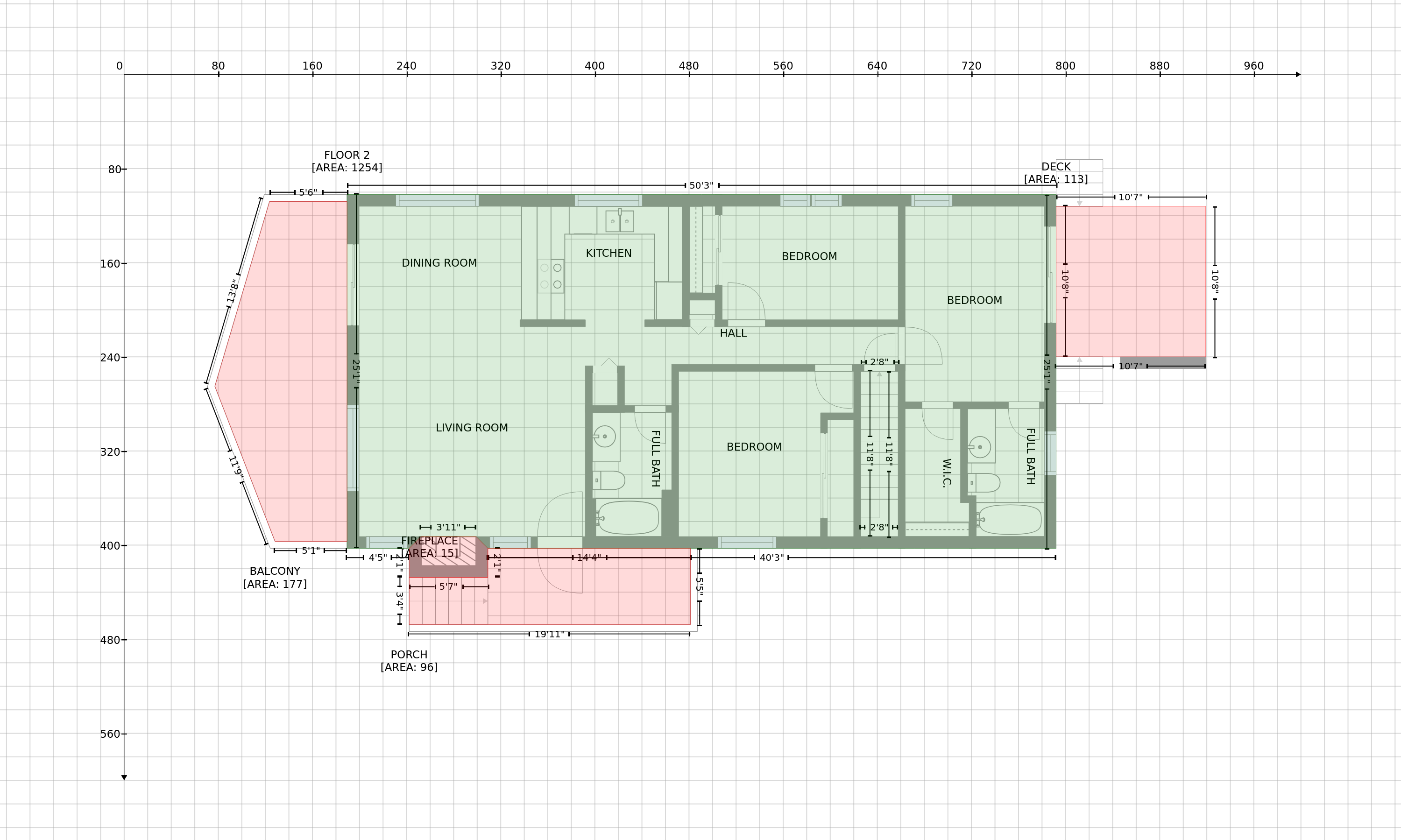 Schematic Floor Plan with GLA